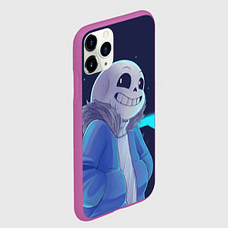 Чехол iPhone 11 Pro матовый UNDERTALE, цвет: 3D-фиолетовый — фото 2