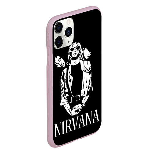 Чехол iPhone 11 Pro матовый NIRVANA / 3D-Розовый – фото 2