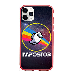 Чехол iPhone 11 Pro матовый NASA Impostor, цвет: 3D-красный