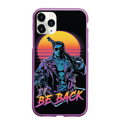 Чехол iPhone 11 Pro матовый I WILL BE BACK TERMINATOR, цвет: 3D-фиолетовый