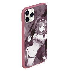 Чехол iPhone 11 Pro матовый Danganronpa, цвет: 3D-малиновый — фото 2