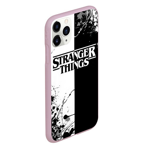 Чехол iPhone 11 Pro матовый Stranger Things / 3D-Розовый – фото 2
