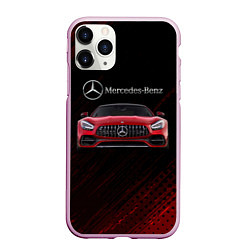 Чехол iPhone 11 Pro матовый Mercedes Benz AMG