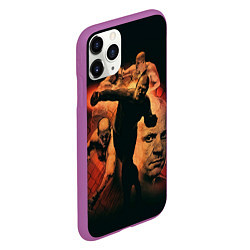 Чехол iPhone 11 Pro матовый Федор Емельяненко Император, цвет: 3D-фиолетовый — фото 2