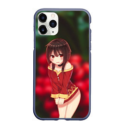 Чехол iPhone 11 Pro матовый Мегумин, цвет: 3D-серый