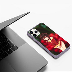 Чехол iPhone 11 Pro матовый Мегумин, цвет: 3D-серый — фото 2