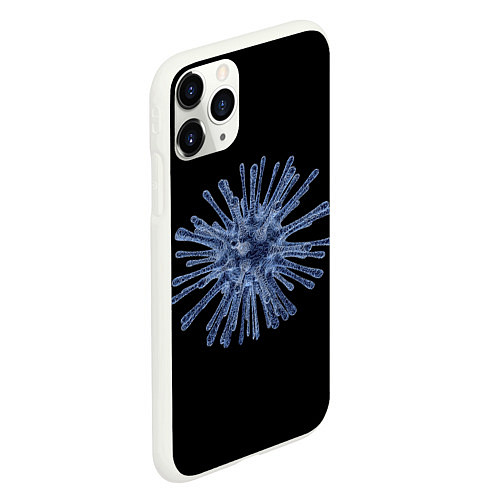 Чехол iPhone 11 Pro матовый Вирус / 3D-Белый – фото 2