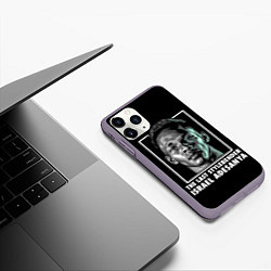 Чехол iPhone 11 Pro матовый Исраэль Адесанья, цвет: 3D-серый — фото 2
