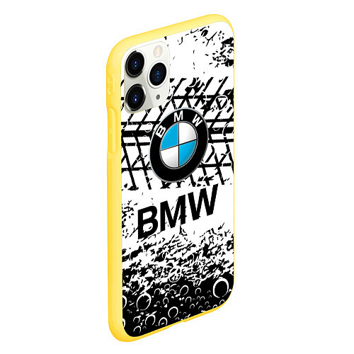 Чехол iPhone 11 Pro матовый BMW / 3D-Желтый – фото 2