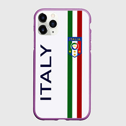 Чехол iPhone 11 Pro матовый СБОРНАЯ ИТАЛИИ, цвет: 3D-фиолетовый