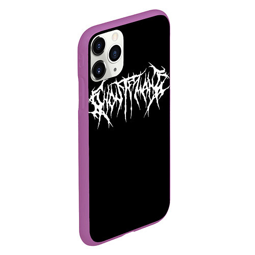 Чехол iPhone 11 Pro матовый GHOSTEMANE НА СПИНЕ / 3D-Фиолетовый – фото 2