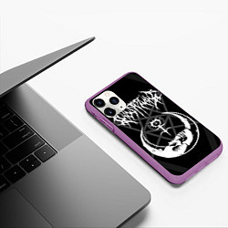 Чехол iPhone 11 Pro матовый GHOSTEMANE, цвет: 3D-фиолетовый — фото 2