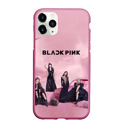 Чехол iPhone 11 Pro матовый BLACKPINK x PUBG, цвет: 3D-малиновый