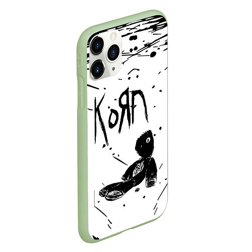 Чехол iPhone 11 Pro матовый Korn / 3D-Салатовый – фото 2