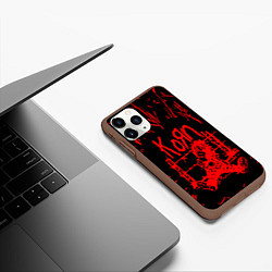 Чехол iPhone 11 Pro матовый Korn, цвет: 3D-коричневый — фото 2