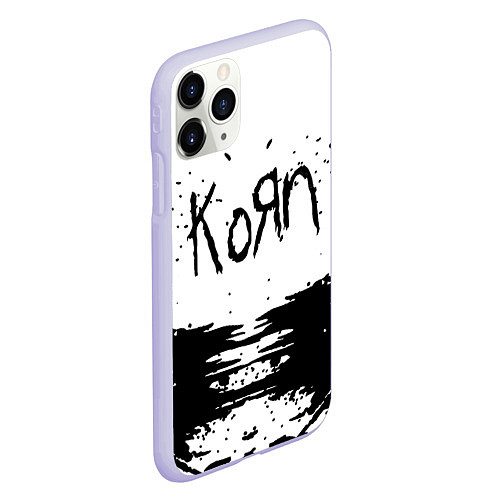 Чехол iPhone 11 Pro матовый Korn / 3D-Светло-сиреневый – фото 2