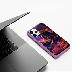 Чехол iPhone 11 Pro матовый Пайк League of legends, цвет: 3D-фиолетовый — фото 2