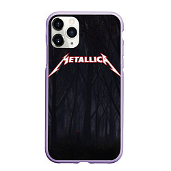 Чехол iPhone 11 Pro матовый Metallica, цвет: 3D-светло-сиреневый