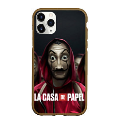 Чехол iPhone 11 Pro матовый Бумажный дом, цвет: 3D-коричневый
