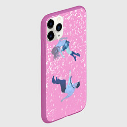 Чехол iPhone 11 Pro матовый Форма голоса, цвет: 3D-фиолетовый — фото 2