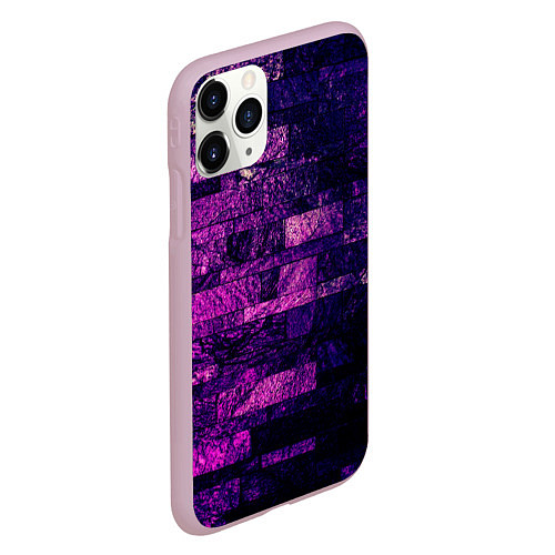 Чехол iPhone 11 Pro матовый Purple-Wall / 3D-Розовый – фото 2