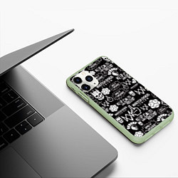 Чехол iPhone 11 Pro матовый WATCH DOGS LEGION, цвет: 3D-салатовый — фото 2