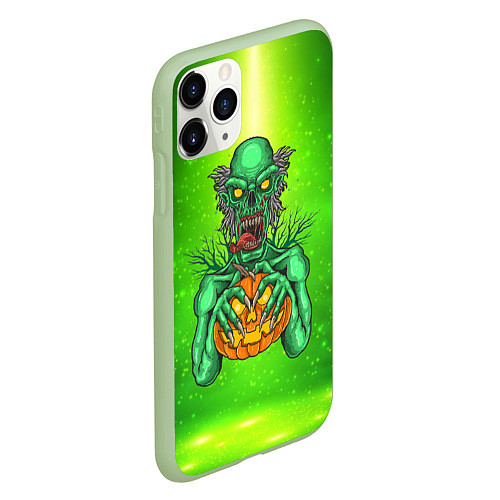 Чехол iPhone 11 Pro матовый Zombie / 3D-Салатовый – фото 2