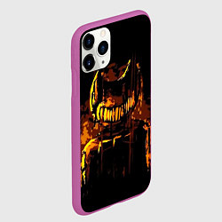 Чехол iPhone 11 Pro матовый Bendy And The Ink Machine, цвет: 3D-фиолетовый — фото 2