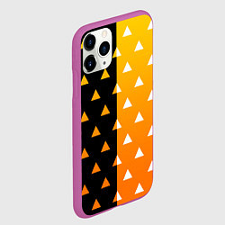 Чехол iPhone 11 Pro матовый ZENITSU ЗЕНИТСУ КИМОНО, цвет: 3D-фиолетовый — фото 2