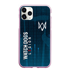 Чехол iPhone 11 Pro матовый WATCH DOGS: LEGION, цвет: 3D-розовый