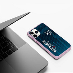 Чехол iPhone 11 Pro матовый WATCH DOGS: LEGION, цвет: 3D-розовый — фото 2