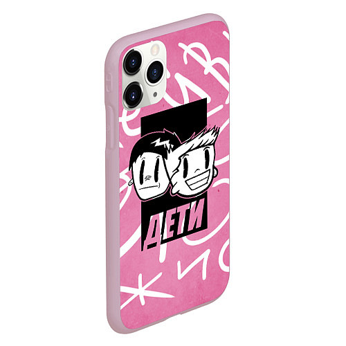 Чехол iPhone 11 Pro матовый Дети Rave / 3D-Розовый – фото 2