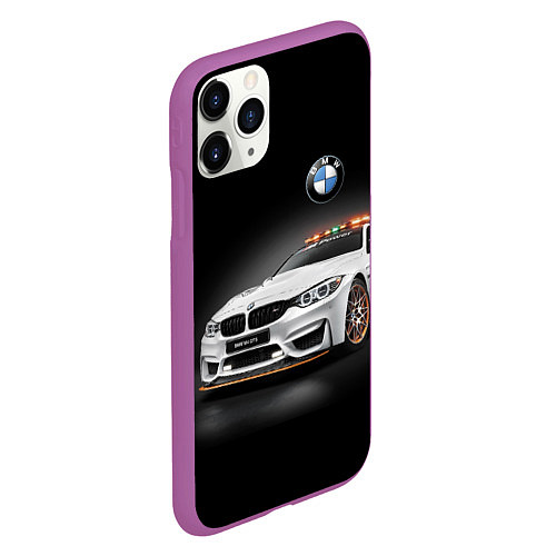 Чехол iPhone 11 Pro матовый Safety car / 3D-Фиолетовый – фото 2