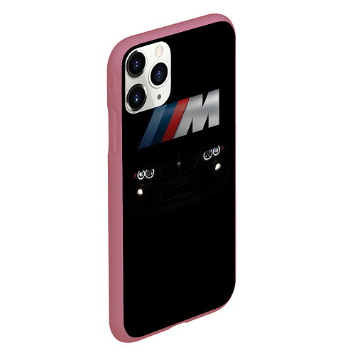 Чехол iPhone 11 Pro матовый BMW M / 3D-Малиновый – фото 2