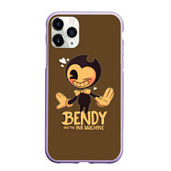 Чехол iPhone 11 Pro матовый Bendy And The Ink Machine, цвет: 3D-светло-сиреневый