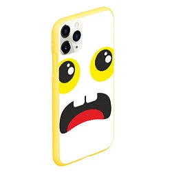 Чехол iPhone 11 Pro матовый Испуганное лицо, цвет: 3D-желтый — фото 2