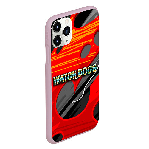 Чехол iPhone 11 Pro матовый Watch Dogs Recing / 3D-Розовый – фото 2