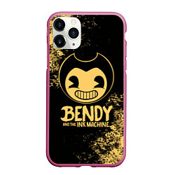 Чехол iPhone 11 Pro матовый Bendy And The Ink Machine, цвет: 3D-малиновый