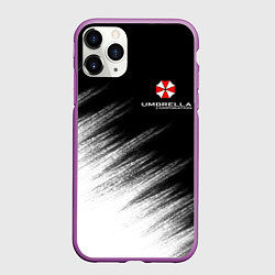 Чехол iPhone 11 Pro матовый Амбрелла, цвет: 3D-фиолетовый