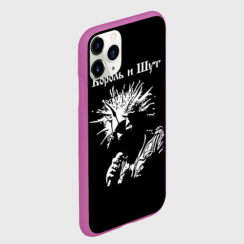 Чехол iPhone 11 Pro матовый Король и Шут / 3D-Фиолетовый – фото 2