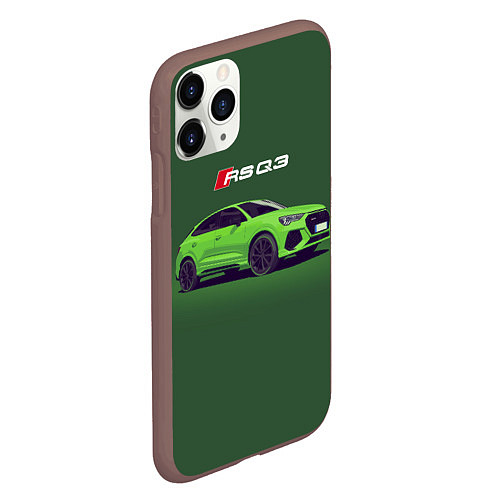 Чехол iPhone 11 Pro матовый AUDI RS Q3 Z / 3D-Коричневый – фото 2