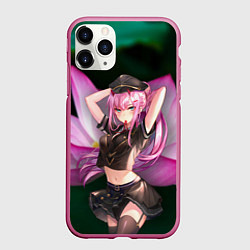 Чехол iPhone 11 Pro матовый Zero Two, цвет: 3D-малиновый