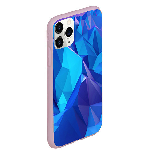 Чехол iPhone 11 Pro матовый NEON CRYSTALLS / 3D-Розовый – фото 2