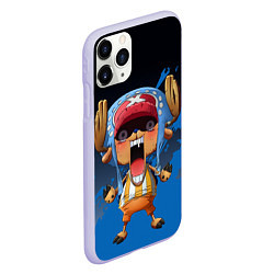 Чехол iPhone 11 Pro матовый One Piece Тони Чоппер, цвет: 3D-светло-сиреневый — фото 2