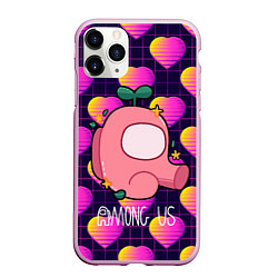 Чехол iPhone 11 Pro матовый Among Us Girl