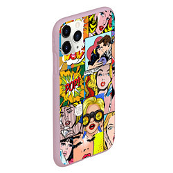 Чехол iPhone 11 Pro матовый Pop Art, цвет: 3D-розовый — фото 2