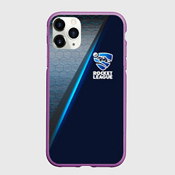 Чехол iPhone 11 Pro матовый ROCKET LEAGUE, цвет: 3D-фиолетовый