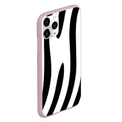 Чехол iPhone 11 Pro матовый ЧБ, цвет: 3D-розовый — фото 2