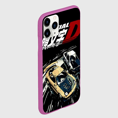 Чехол iPhone 11 Pro матовый Initial D Z / 3D-Фиолетовый – фото 2