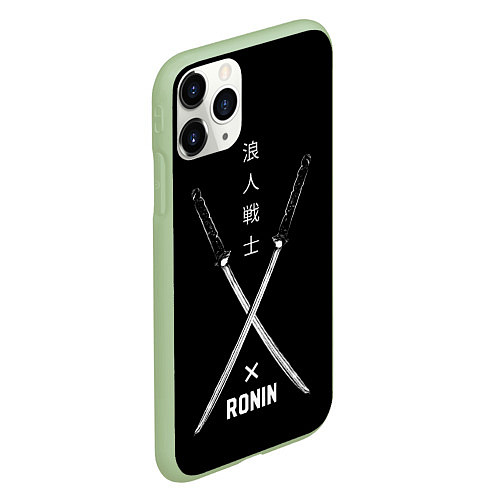 Чехол iPhone 11 Pro матовый Ronin / 3D-Салатовый – фото 2